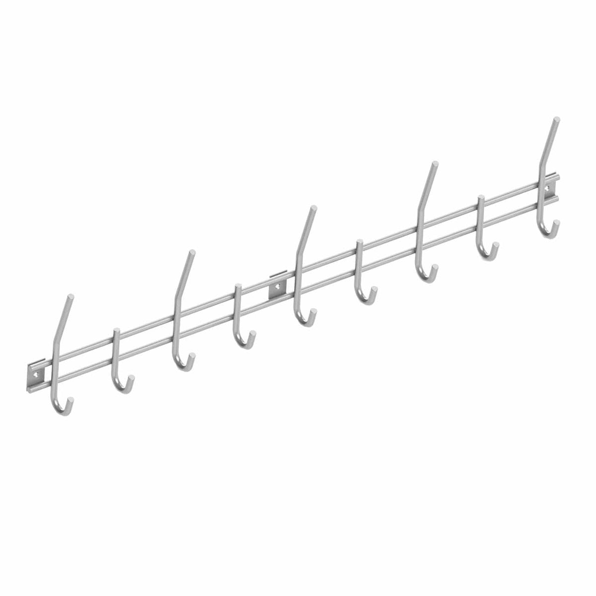 Intersteel kapstok 9 haken RVS geborsteld vooraanzicht