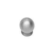 Intersteel meubelknop 20mm bolrond RVS geborsteld vooraanzicht