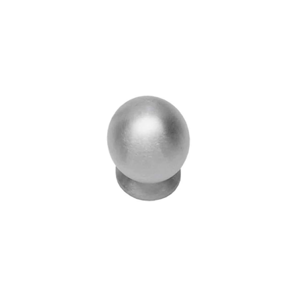 Intersteel meubelknop 20mm bolrond RVS geborsteld vooraanzicht