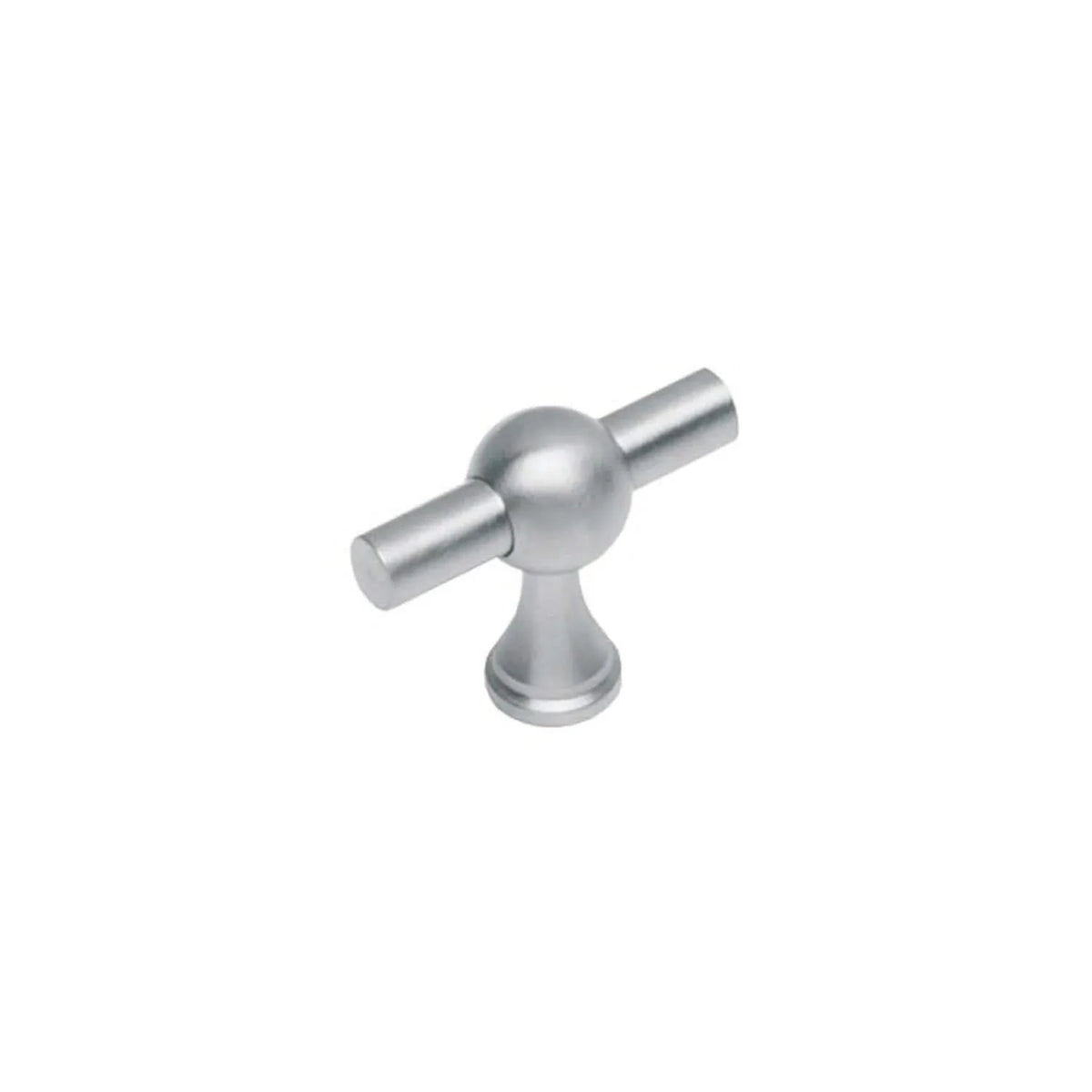 Intersteel meubelknop T-vorm rvs geborsteld vooraanzicht