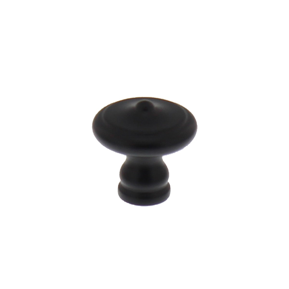 Intersteel meubelknop 25mm smeedijzer zwart – vooraanzicht