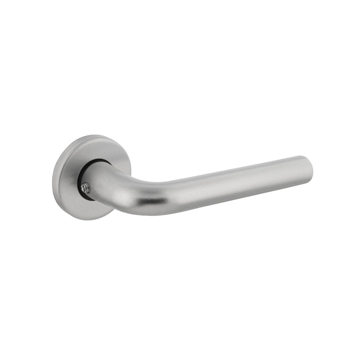 Intersteel deurkruk Derby aluminium zilverkleurig – vooraanzicht