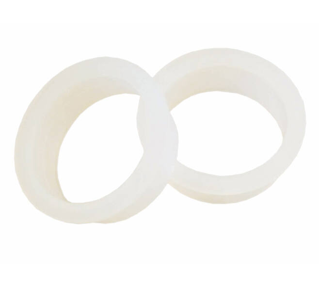 Intersteel halsring nylon wit ø23 mm reductie 20-18 mm, vooraanzicht