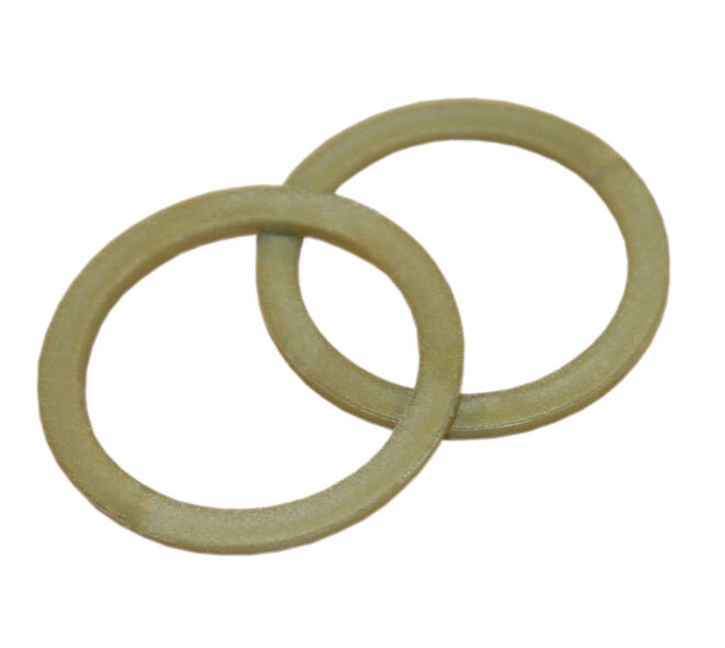 Intersteel platte halsring nylon bruin ø22,5 mm binnenmaat 18 mm, vooraanzicht
