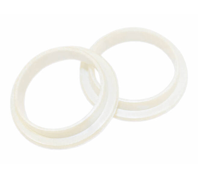 Intersteel halsring nylon wit ø23 mm reductie 20-16 mm, vooraanzicht