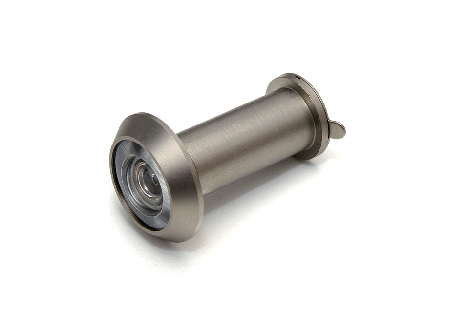 Dulimex deurspion 200 graden Ø16 mm RVS finish - vooraanzicht