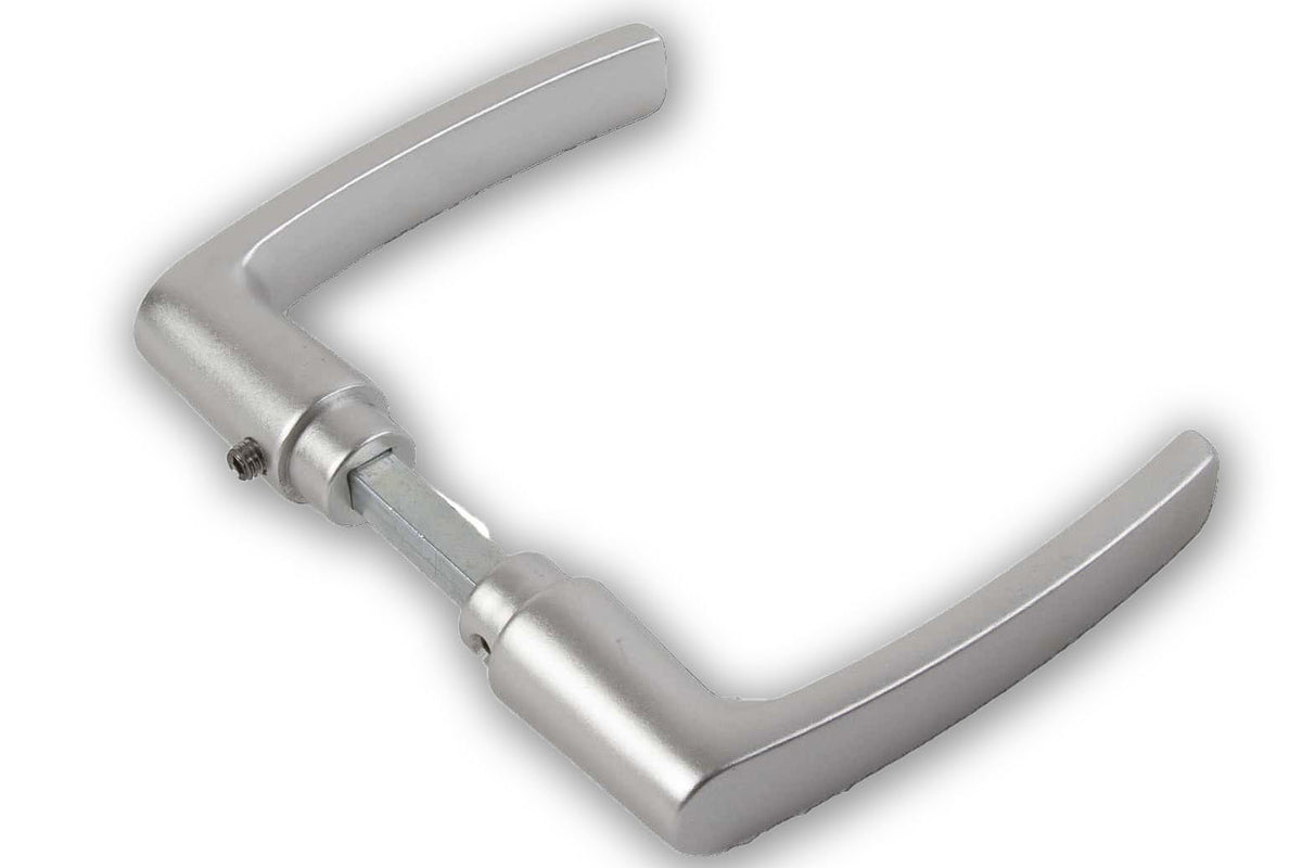 Dulimex deurkrukset type 332 blokmodel aluminium F1 vooraanzicht
