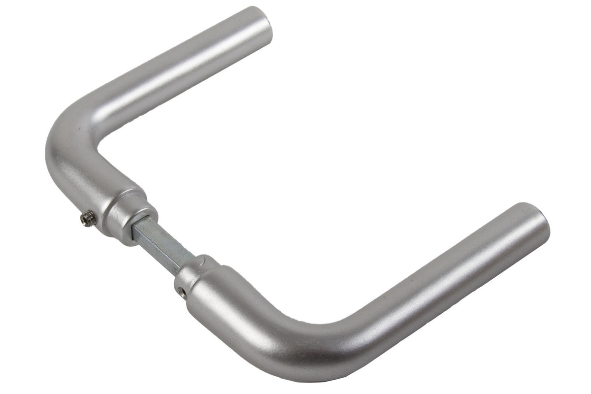 Dulimex deurkrukset type 361 L-model aluminium F1 vooraanzicht