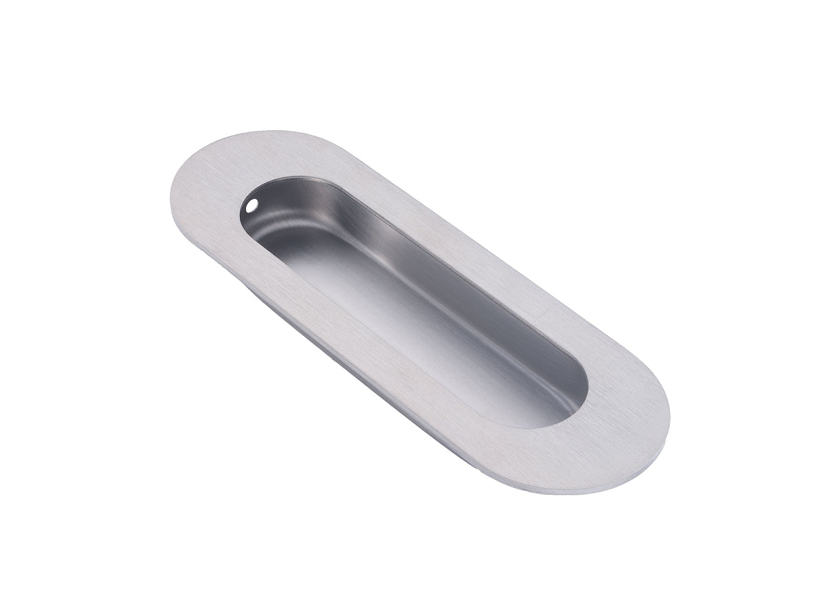 DX Muschelgriff oval 120 x 40 mm in Edelstahl gebürstet von Dulimex