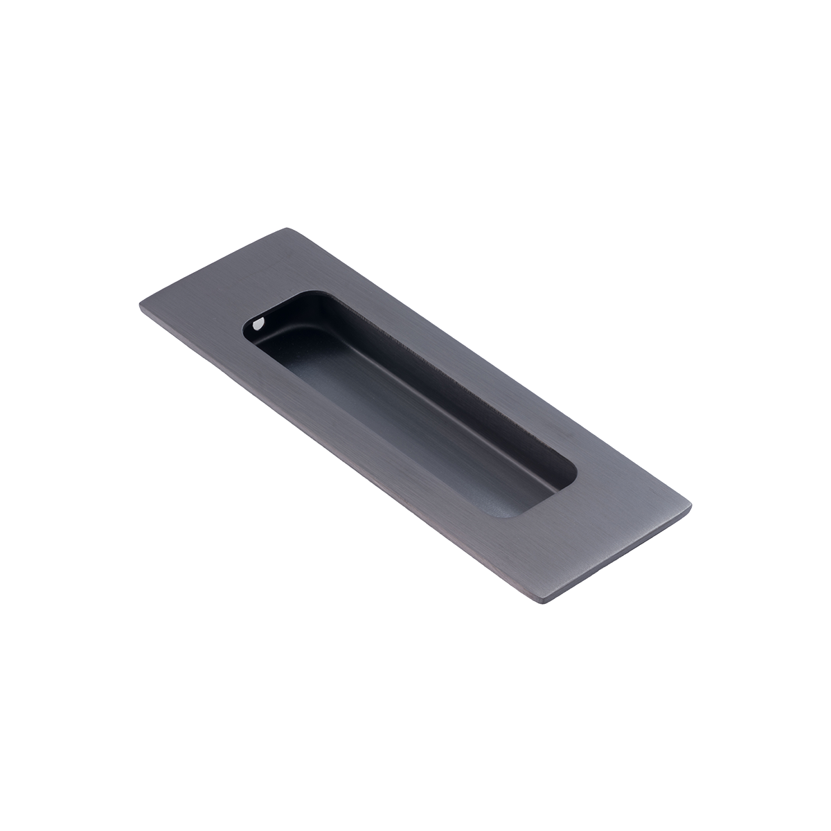 DX Muschelgriff eckig 120 x 40 mm in PVD Gun Metal von Dulimex