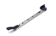 Dulimex raamuitzetter standaard 30 cm rvs finish met zwart – vooraanzicht