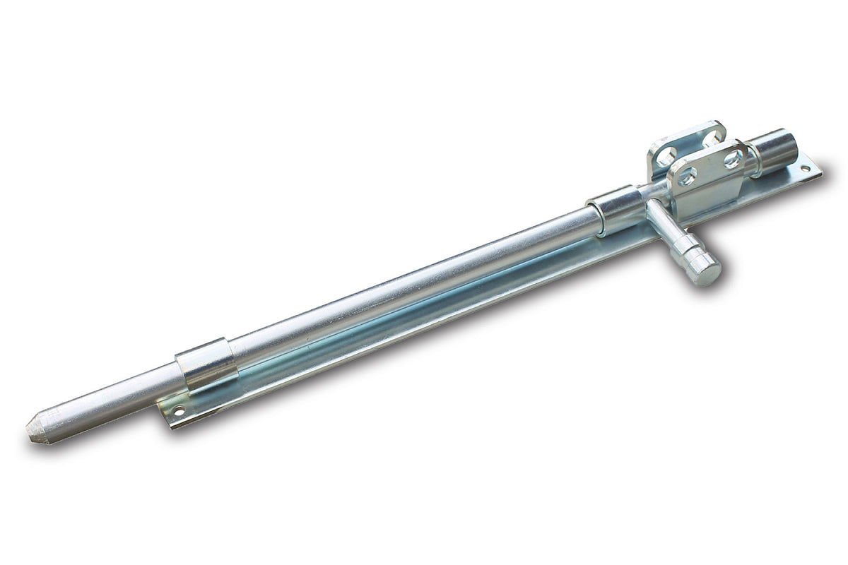 Dulimex hangslotgrendel verticaal 420 mm staal verzinkt - vooraanzicht