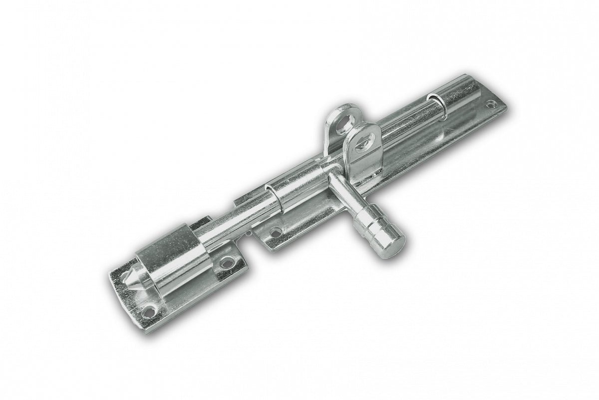 Dulimex hangslotgrendel horizontaal 150 mm RVS - vooraanzicht