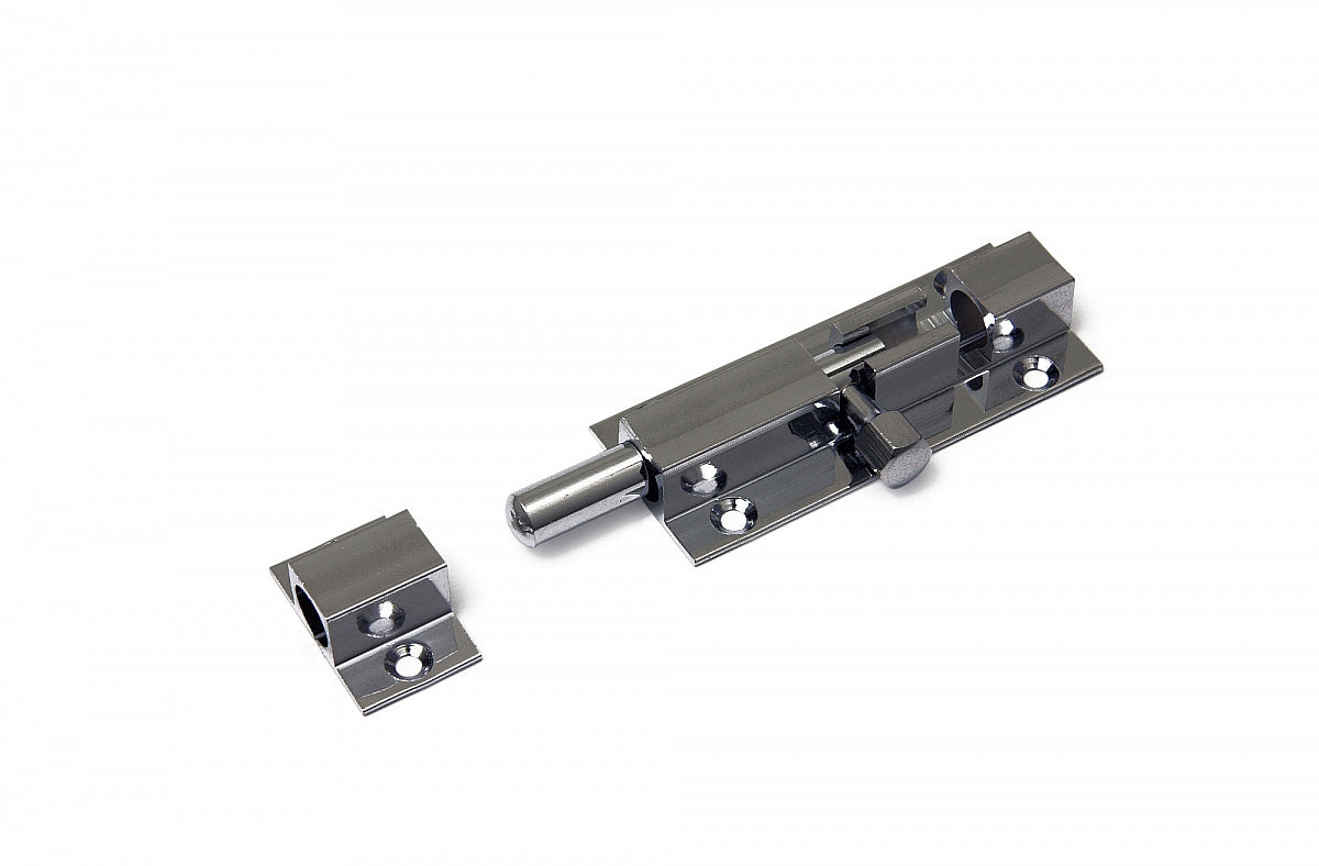 Dulimex profielgrendel 25x40 mm messing verchroomd vooraanzicht