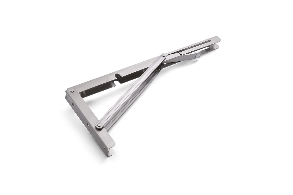 DX luxe vouwdrager 300x160 mm geborsteld rvs – vooraanzicht