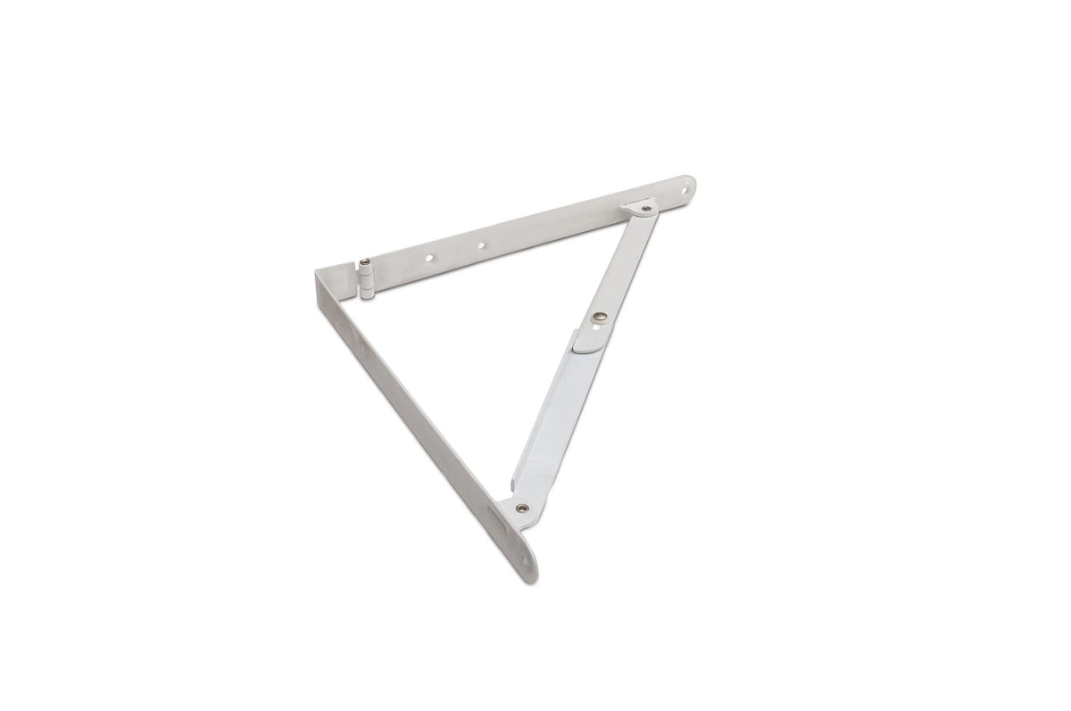 DX plankdrager opvouwbaar 200x200 mm wit gelakt – vooraanzicht