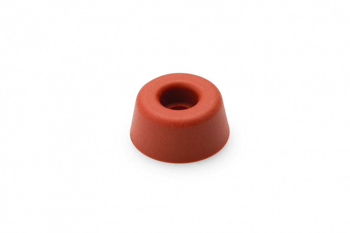 Dulimex closetbuffer rubber rood 20x10 mm, vooraanzicht