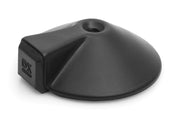 Dulimex DX deurstopper vloermodel met zijbuffer RVS zwart – vooraanzicht