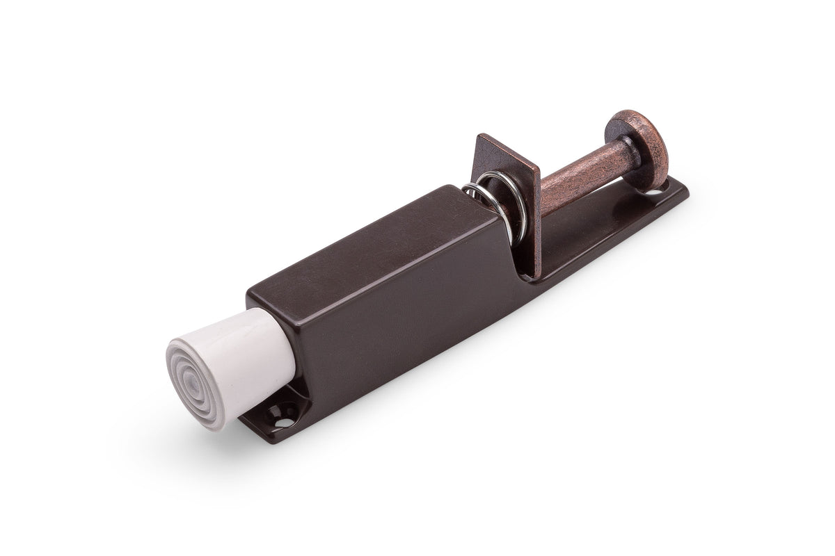 Dulimex DX deurvastzetter voetstift 30x165 mm bruin – vooraanzicht