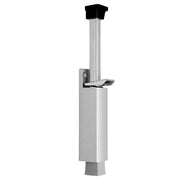 Dulimex DX deurvastzetter met voetstift zilver vooraanzicht