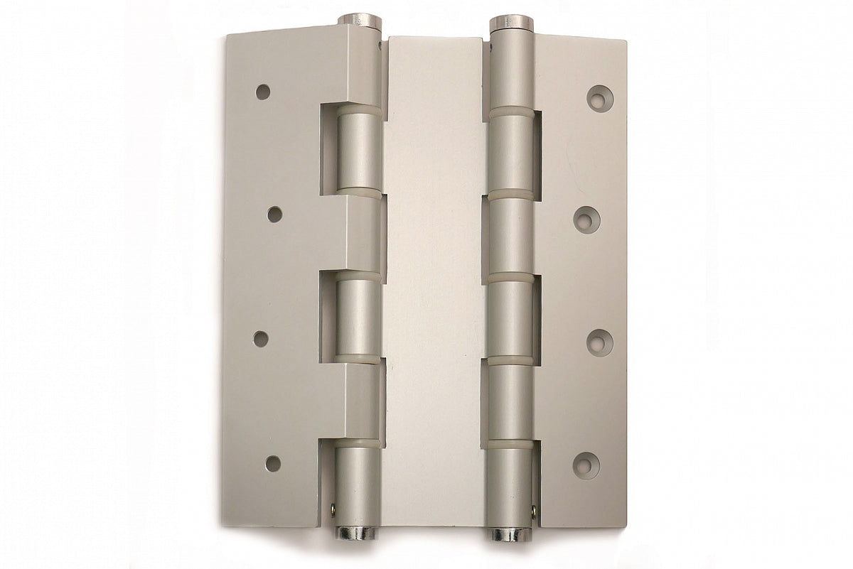 Dulimex deurveerscharnier dubbelwerkend 120 mm aluminium zilvergrijs