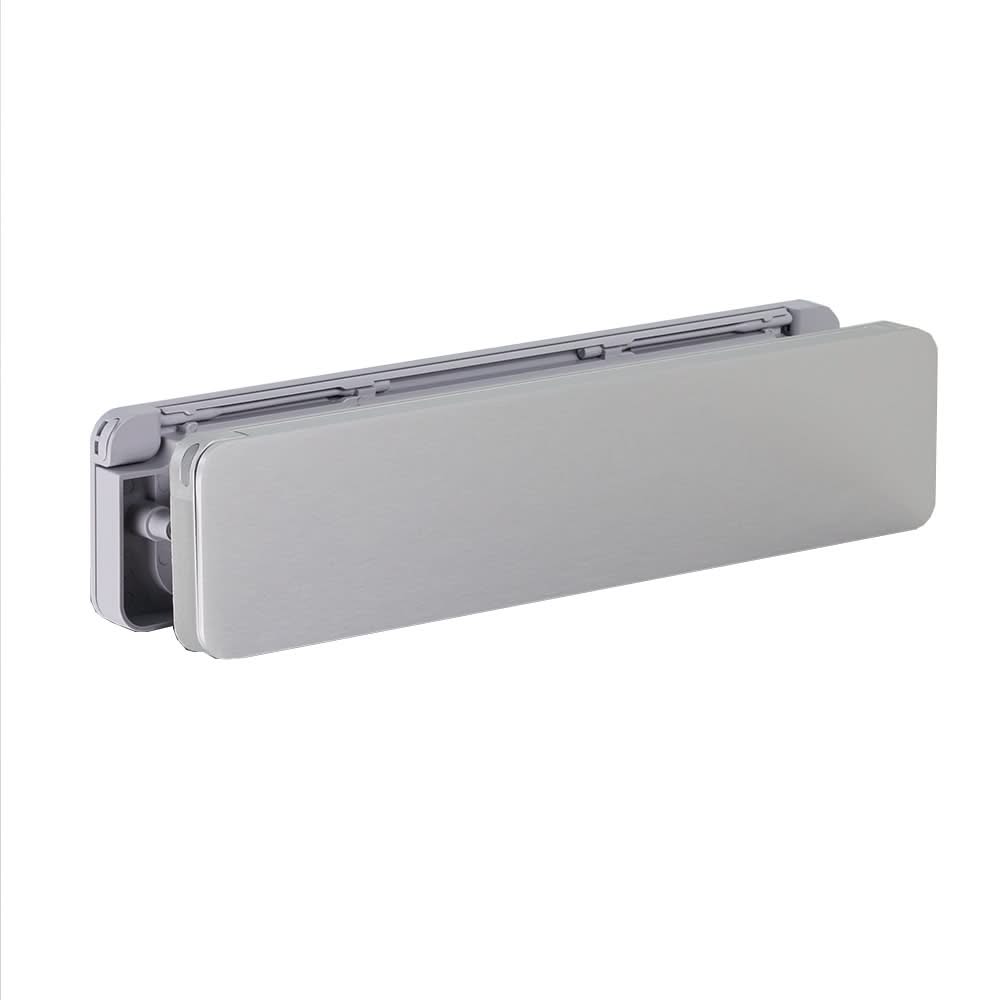 Homebox brievenbus geanodiseerd aluminium / grijs RAL 7047 – vooraanzicht