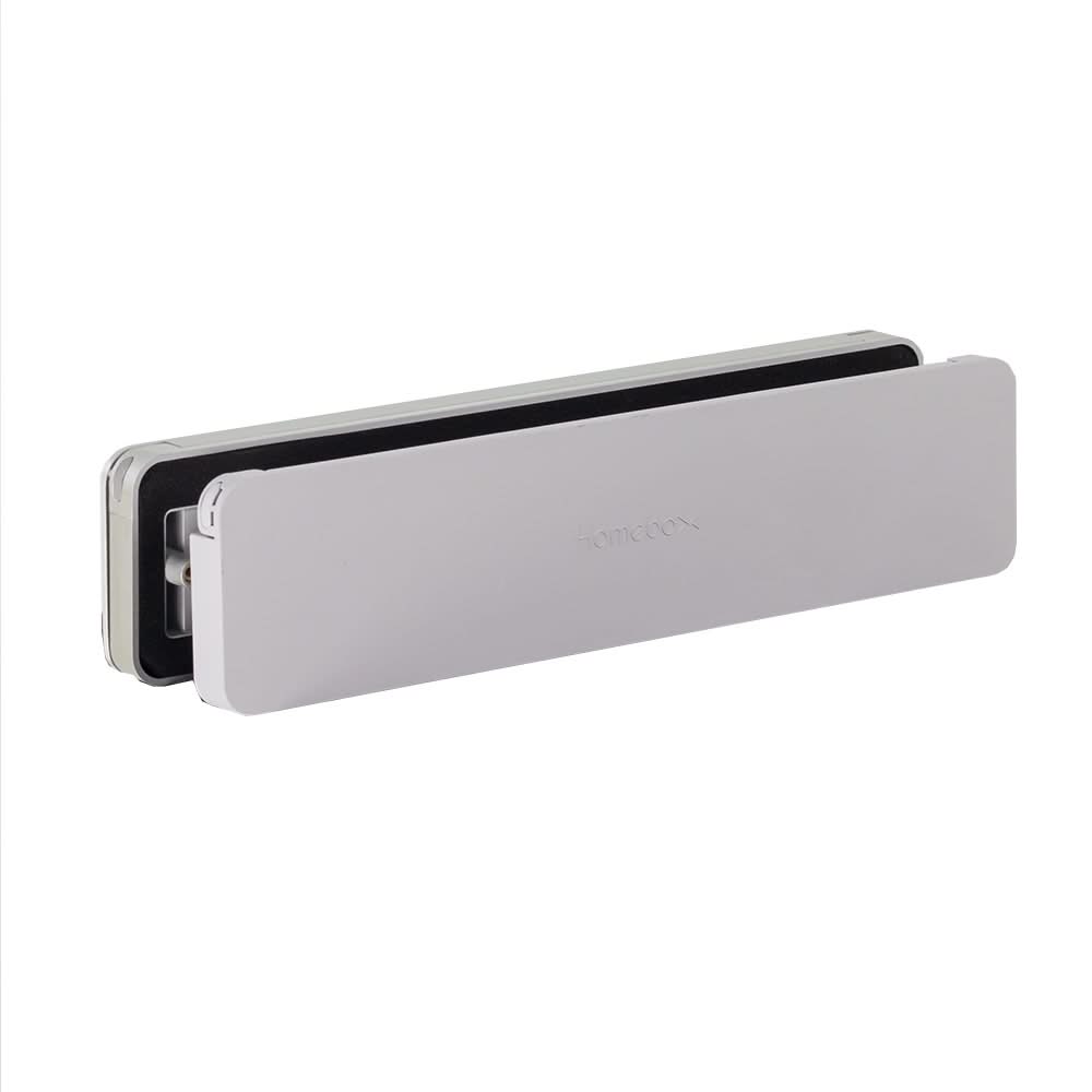 Homebox brievenbus geanodiseerd aluminium / grijs RAL 7047 – buitenklep