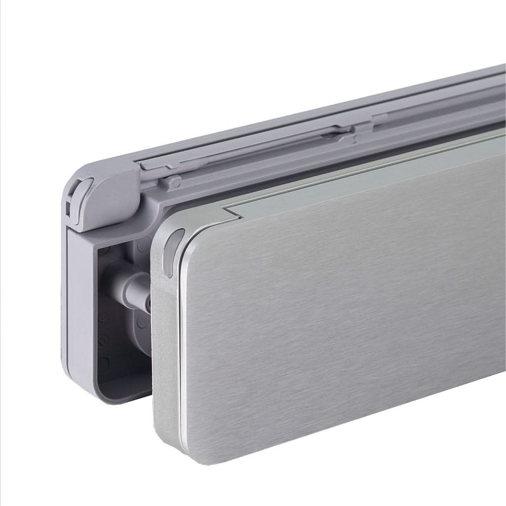 Homebox brievenbus geanodiseerd aluminium / grijs RAL 7047 – maatvoering