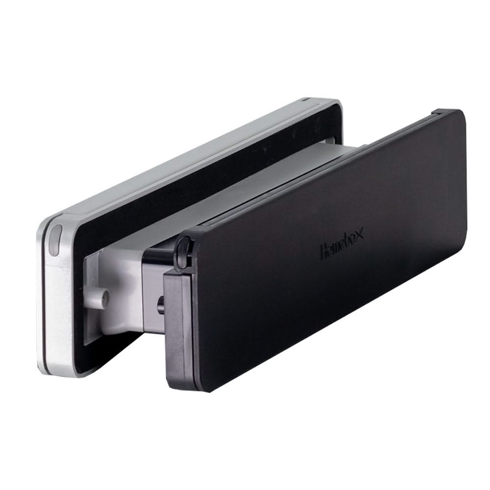 Homebox brievenbus geanodiseerd aluminium / zwart RAL 9005 – productfoto