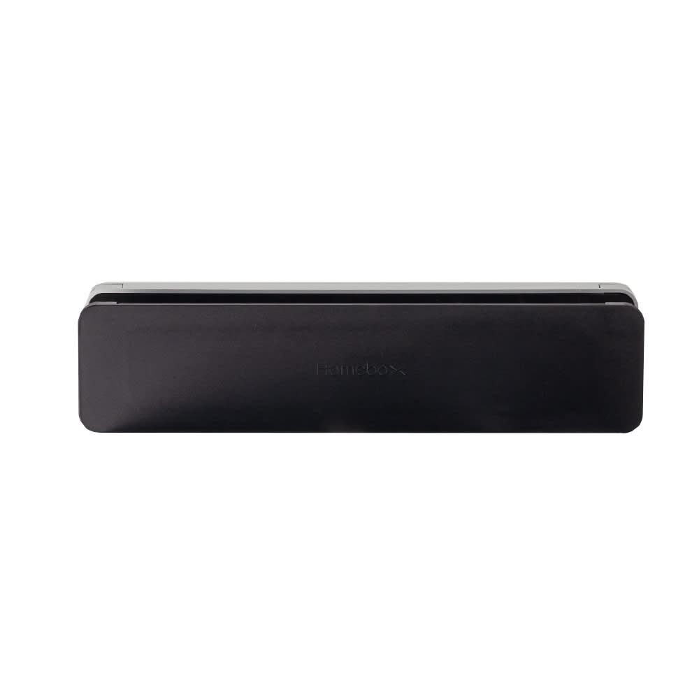 Homebox brievenbus geanodiseerd aluminium / zwart RAL 9005 – maatvoering
