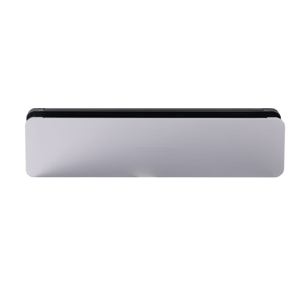 Homebox brievenbus zwart RAL 9005 / grijs RAL 7047 – kierdichting detail