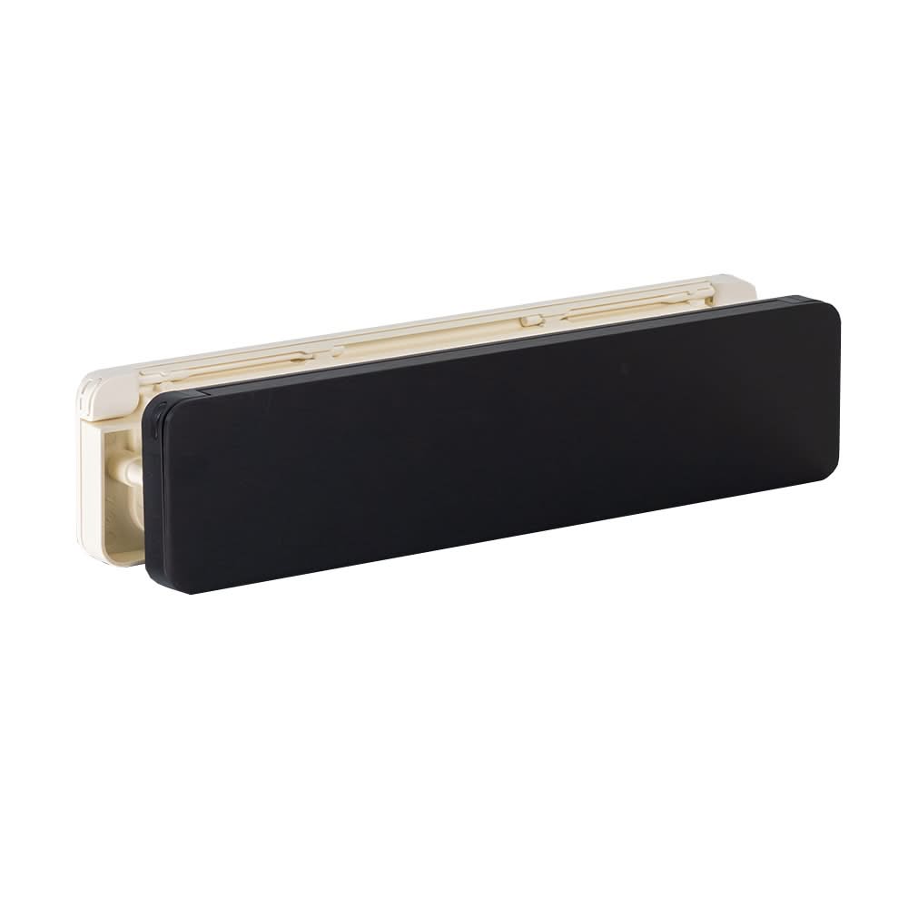Homebox brievenbus zwart RAL 9005 / crèmewit RAL 9001 – buitenklep
