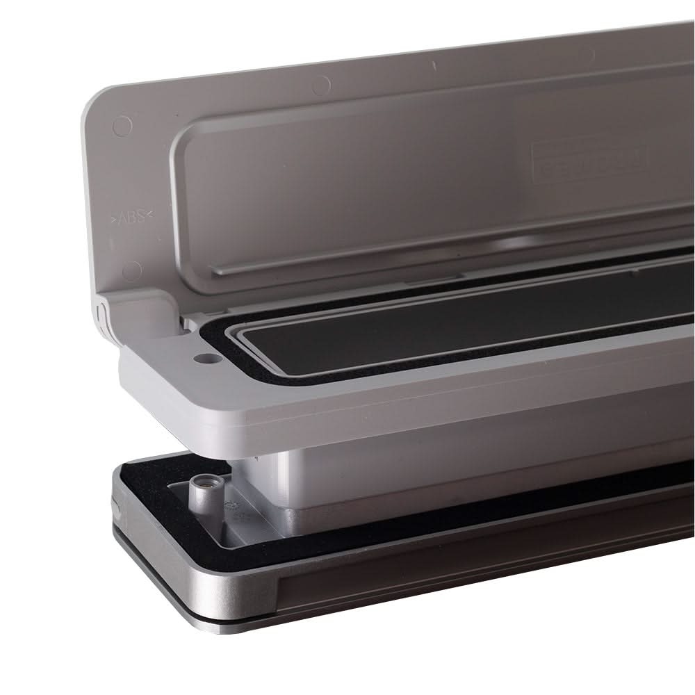 Homebox brievenbus aluinox / grijs RAL 7047 – binnenklep