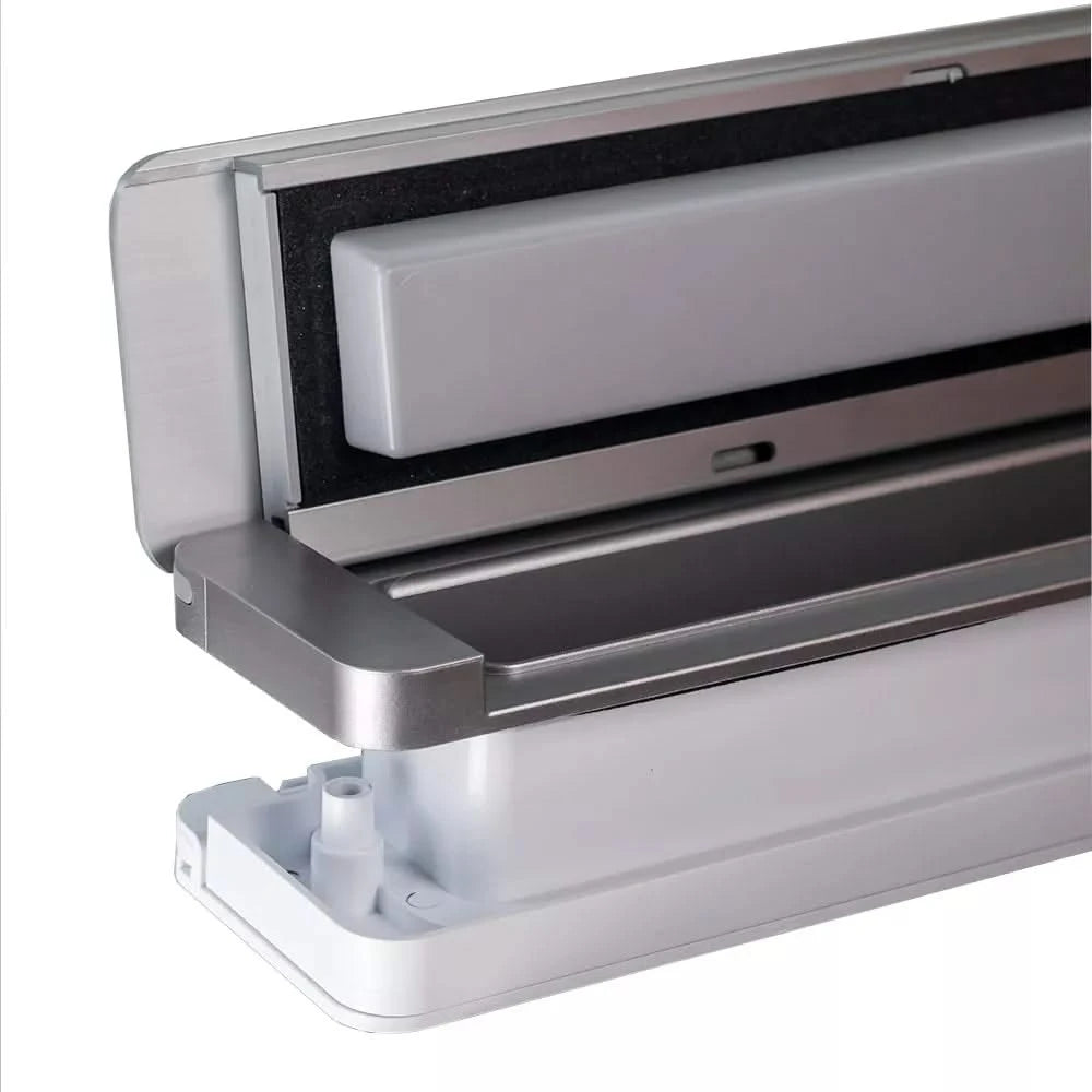Homebox brievenbus aluinox / wit RAL 9010 – binnenklep