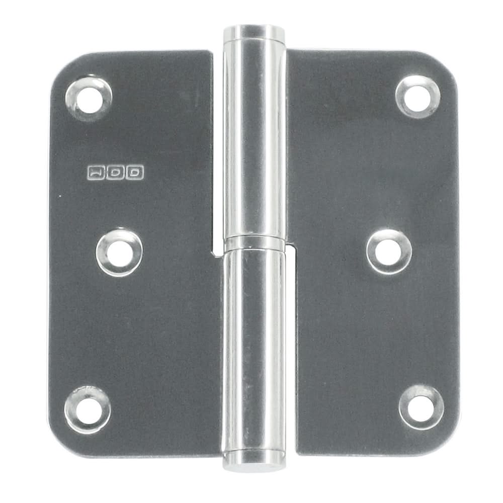 HDD paumelle 80x80x2,5 nikkel vaas – detail zijkant