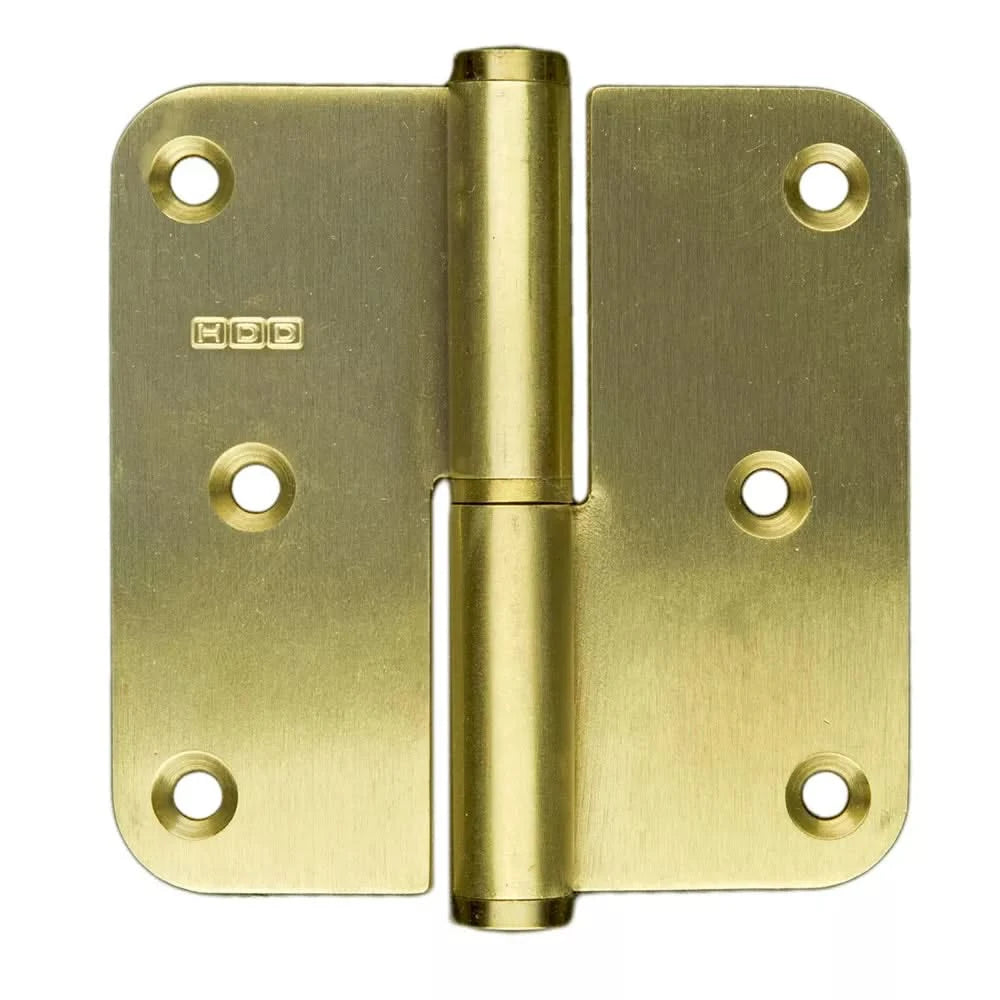 HDD paumelle 80x80x2,5 mm mat koper vooraanzicht