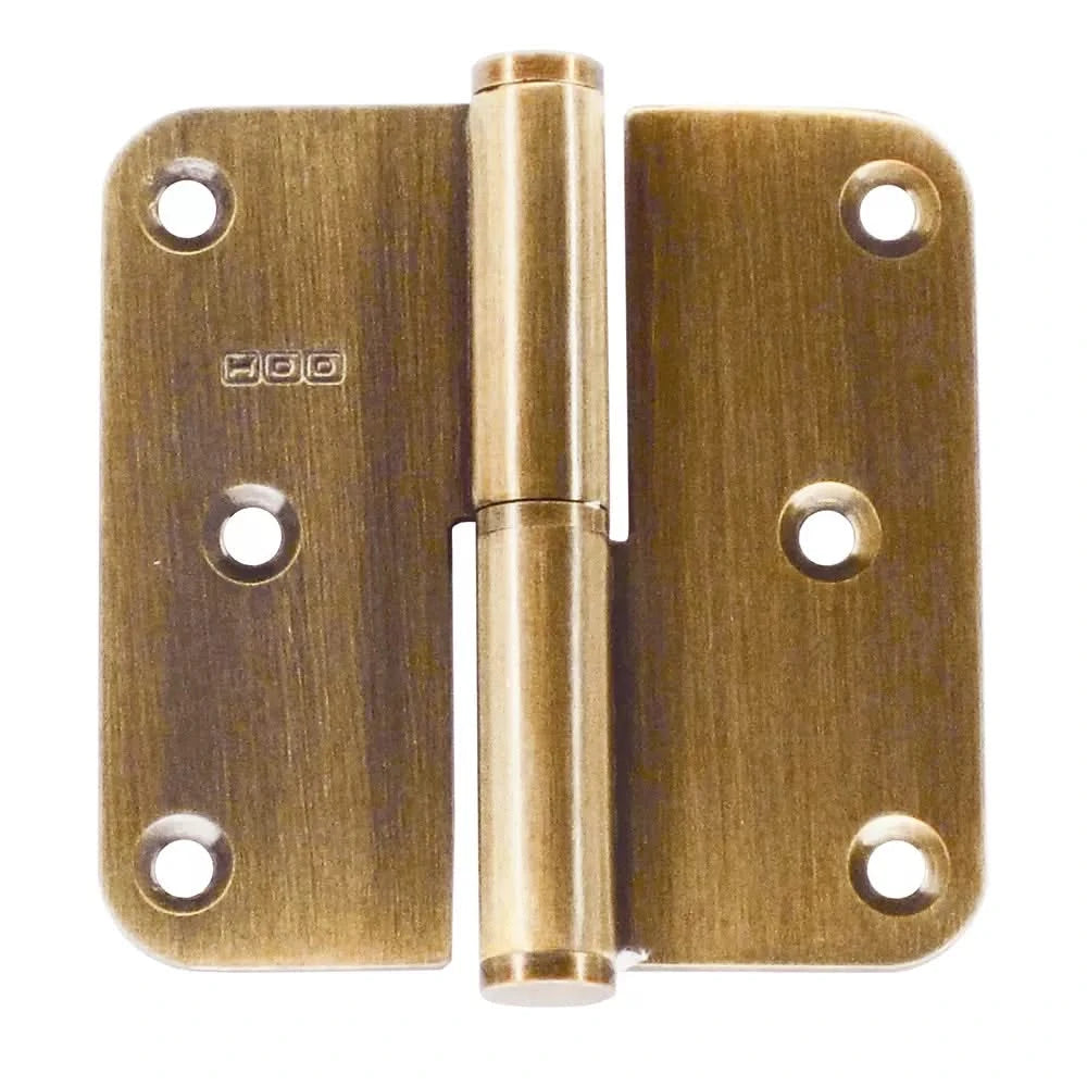 HDD paumelle 80x80x2,5 mm brons vooraanzicht