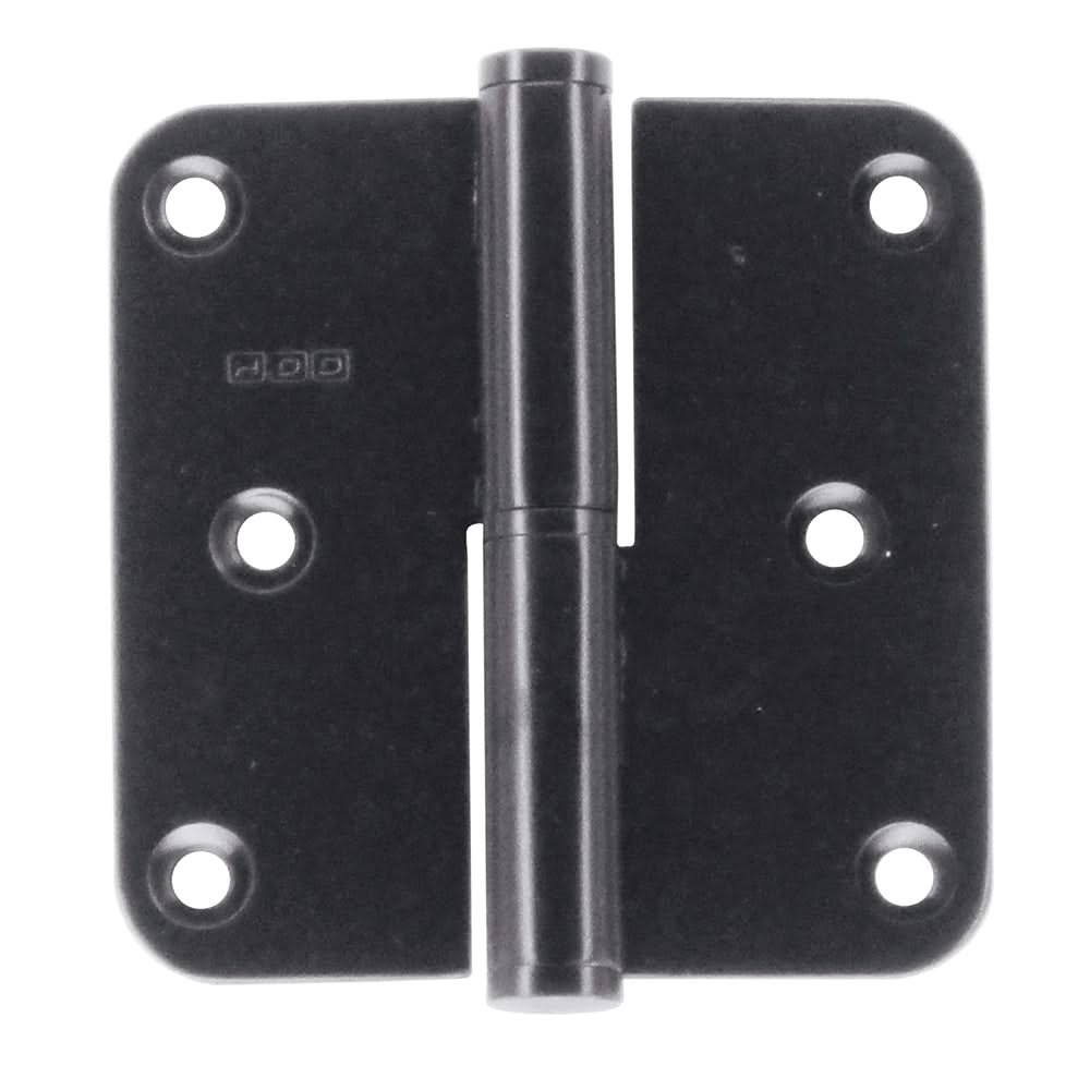HDD paumelle 80x80x2,5 zwart gemonteerd