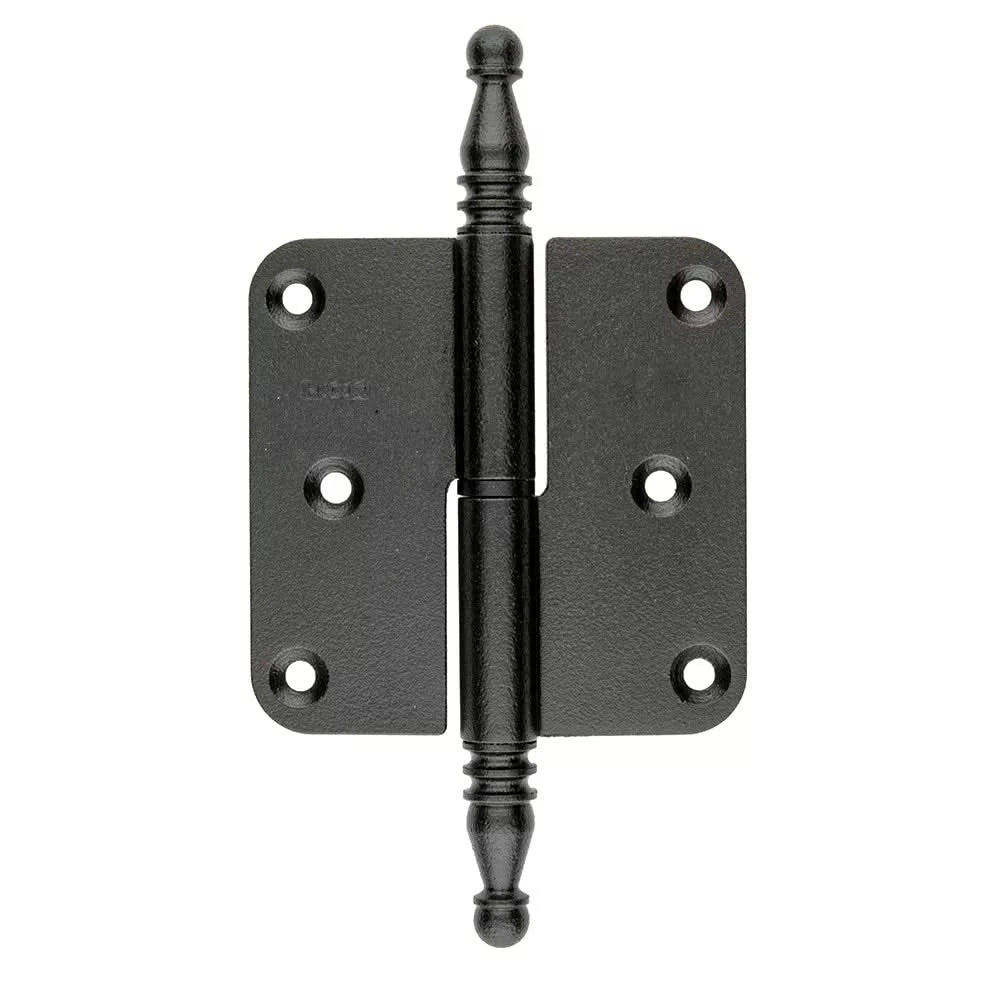 HDD paumelle 80x80x2,5 zwart vaas – vooraanzicht