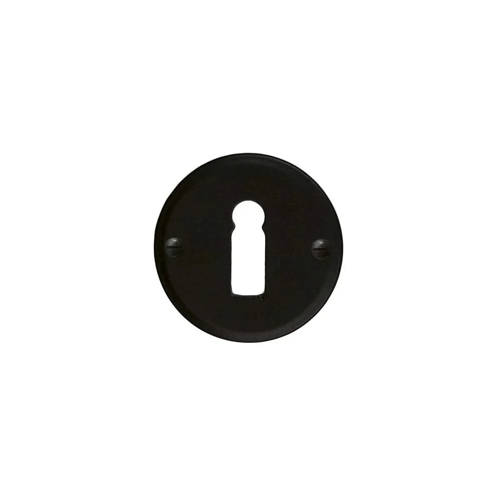 HDD Pro Sleutelplaatje Rond Zwart zwart sleutelrozet vooraanzicht
