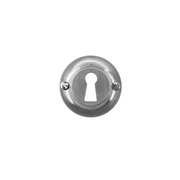 HDD Pro sleutelrozet inox look Ø43 mm – vooraanzicht
