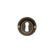 HDD Pro sleutelrozet old brass Ø43 mm – vooraanzicht