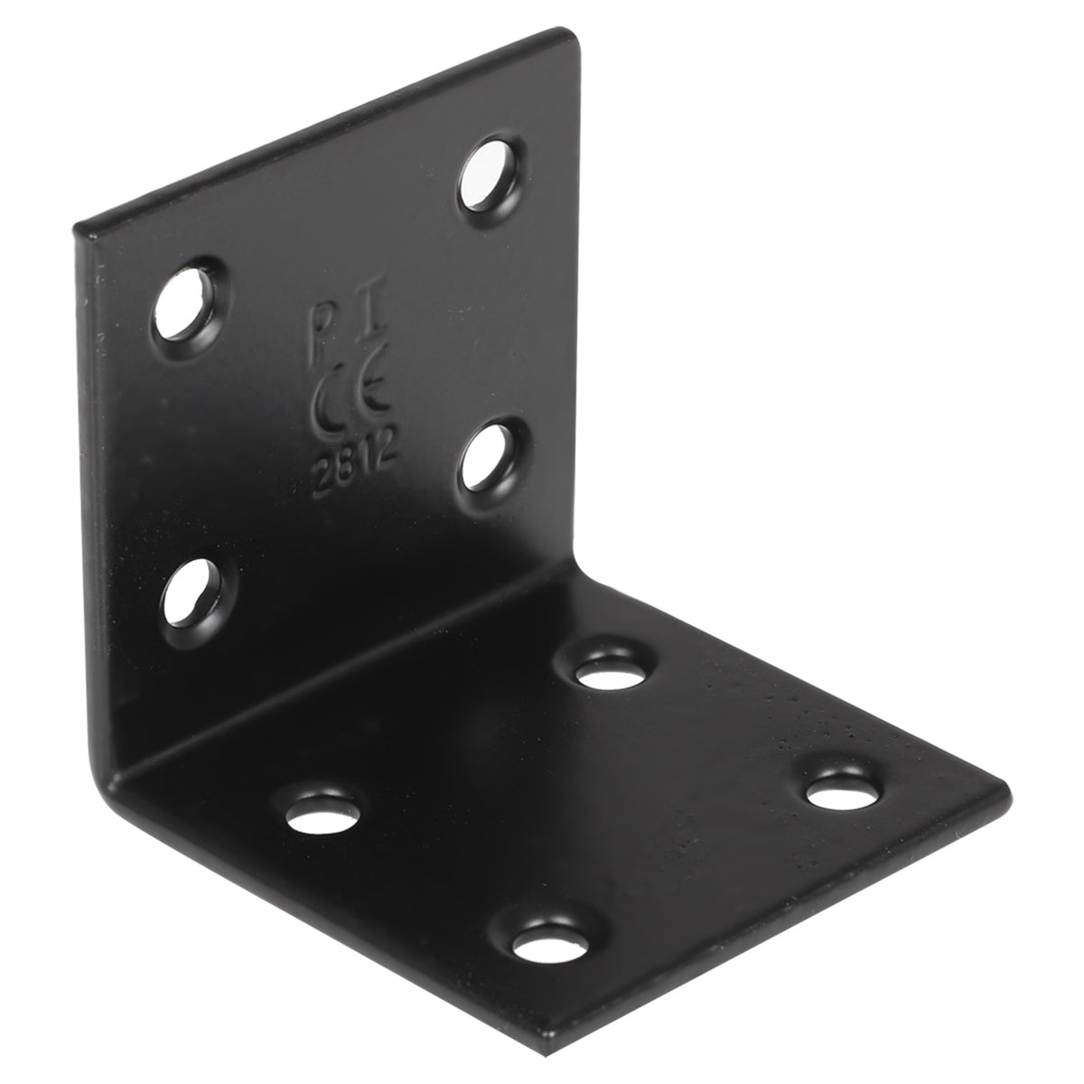 Starx L-steun zonder schroef 40x40 mm zwart (per 6) – vooraanzicht