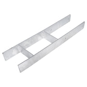 Starx H-paalhouder voor paal 12x12 cm – vooraanzicht