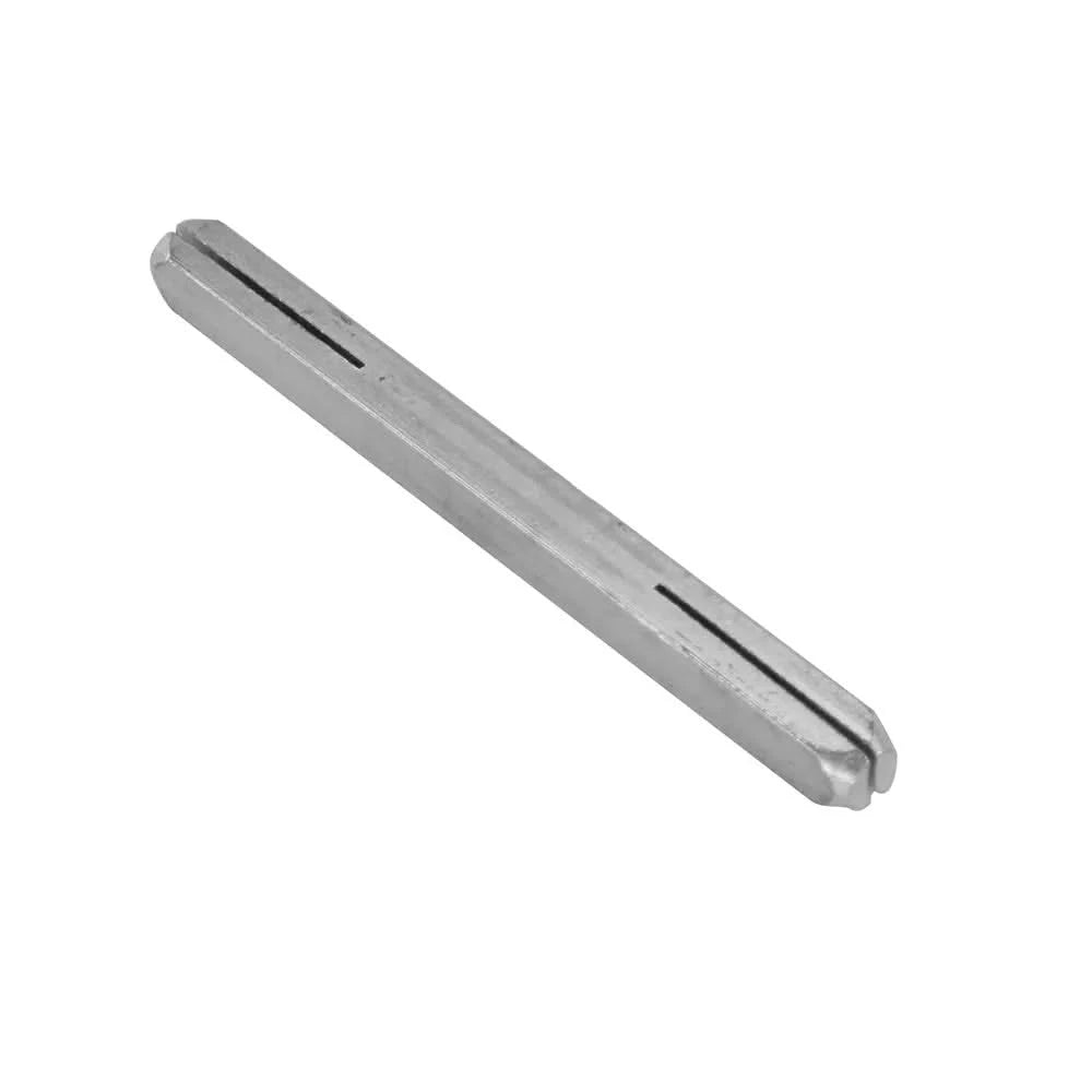 HDD Pro krukstift 8x8x100 mm met 2 zaagsneden gegalvaniseerd - vooraanzicht
