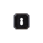HDD Pro sleutelplaatje Square Retro 50 mm Gunmetal vooraanzicht