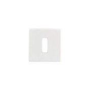 HDD Pro Sleutelplaatje Square 48 mm Wit Structuur wit structuur sleutelrozet vooraanzicht