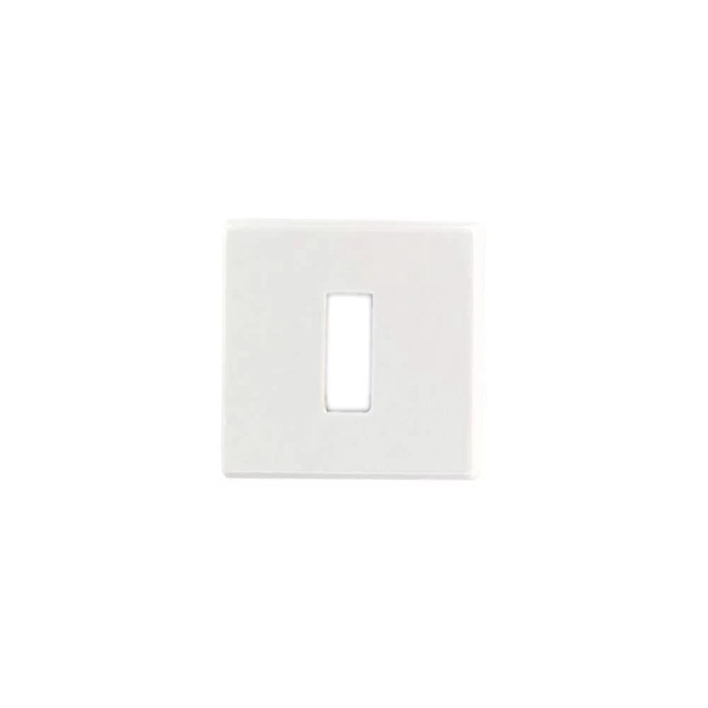 HDD Pro Sleutelplaatje Square 48 mm Wit Structuur wit structuur sleutelrozet vooraanzicht