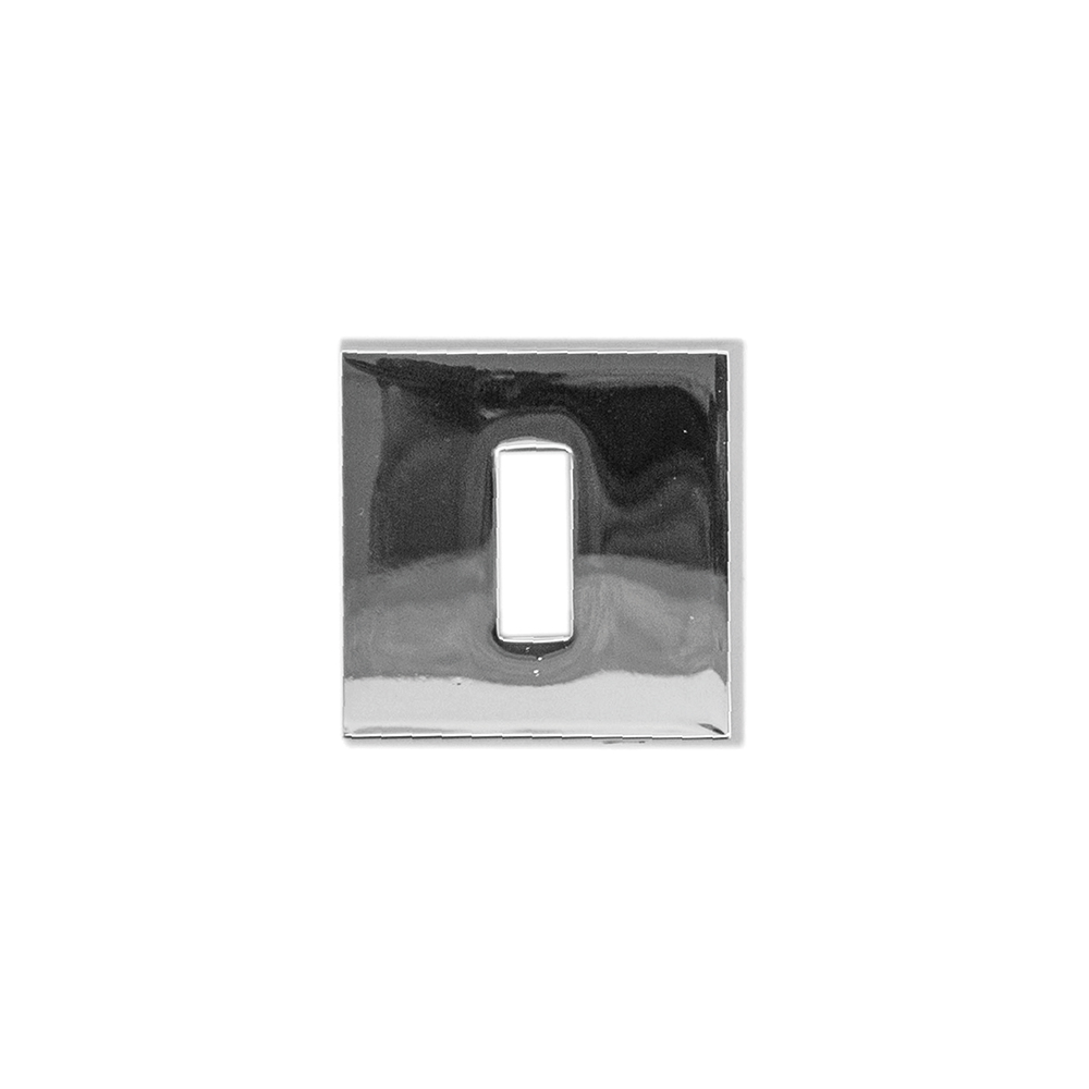 HDD Pro Sleutelplaatje Square 48 mm Chrome chrome sleutelrozet vooraanzicht