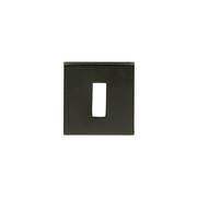HDD Pro Sleutelplaatje Square 48 mm Zwart Structuur UV zwart structuur sleutelrozet vooraanzicht